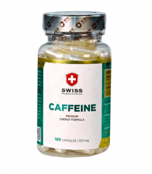 Caffeine tablets swiss pharmeceuticals no background
